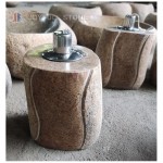 River stone oil lamps