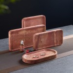 Decorative red travertine trays, oval, square, rectangular and round