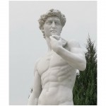 Famous marble statue Michelangelo's David