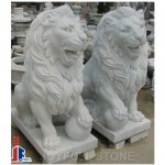 KQ-378, Carved marble lions