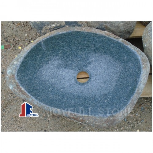 Boulder Stone Vessel Sink with Unique Natural Texture
