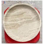 Elegant Travertine Home Decor: Trays, Incense Holders, Candle Holders