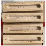Yellow travertine beige travertine incense holder home decor