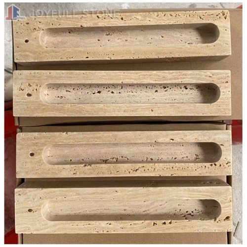 Yellow travertine beige travertine incense holder home decor