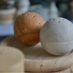 Travertine Sphere Incense Burners