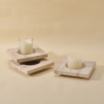 Timeless Travertine Candlesticks – Natural Stone Candle Accents