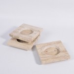 Timeless Travertine Candlesticks – Natural Stone Candle Accents