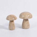 Travertine Mushroom Decor