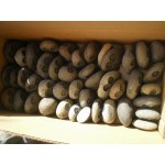 Carved small size river stone owls gifts crafts decor