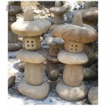 River Stone Pagoda Lantern