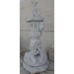 Imperial Dragon & Lion Zodiac Granite Lantern