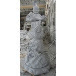 Imperial Dragon & Lion Zodiac Granite Lantern