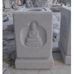 Zen garden carved granite buddha basin