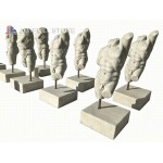 Customized Archaized Male Marble Torso Sculpture