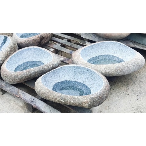 Basalt boulder stone basins not polished