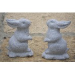 Granite rabbit sculpture