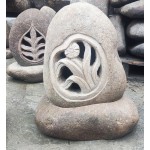 Carved river stone lawn lamps garden decor