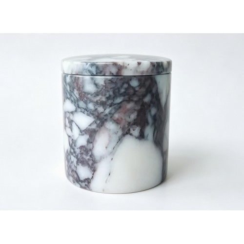 Natural Marble Candle Jars with Lid