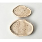 Irregular Beige Travertine Tray Cloud Shape