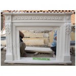 FG-044, White Marble Fireplace