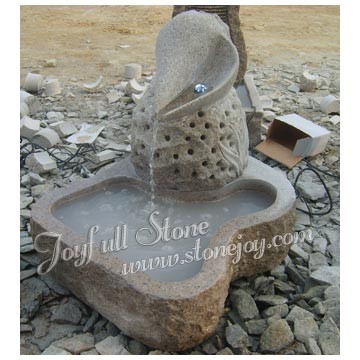 GFC-145, Garden Stone Granite Shell Fountain