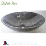 SI-058, Black Stone Vessel for Bathroom