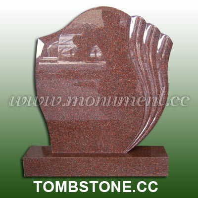 MH-404, Imperial red granite tombstone