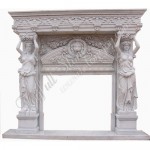 FG-044, White Marble Fireplace