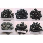 black stone pebbles