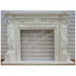 FG-044, White Marble Fireplace