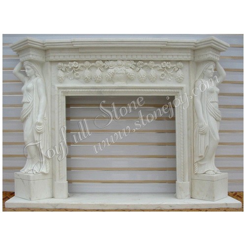 FS-012, Surround Mantel With Statue