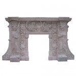 FS-022, Luxury White Fireplace Mantel