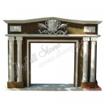 FC-215, Double Column Marble Fireplace Frames
