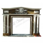 FG-044, White Marble Fireplace