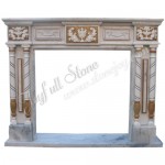 FG-044, White Marble Fireplace