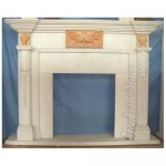 FG-044, White Marble Fireplace