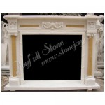 FG-044, White Marble Fireplace