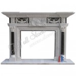 FG-044, White Marble Fireplace