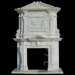 FO-021, Overmantel Marble Fireplace
