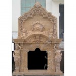 FG-044, White Marble Fireplace