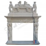 FG-044, White Marble Fireplace