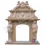 FG-044, White Marble Fireplace