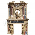 FO-121, Custom Marble Fireplace Overmantels