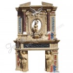 FG-044, White Marble Fireplace