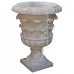 GP-058, White Marble Planter Pots