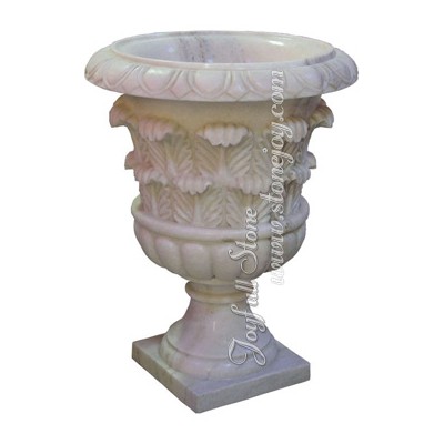 GP-058, White Marble Planter Pots