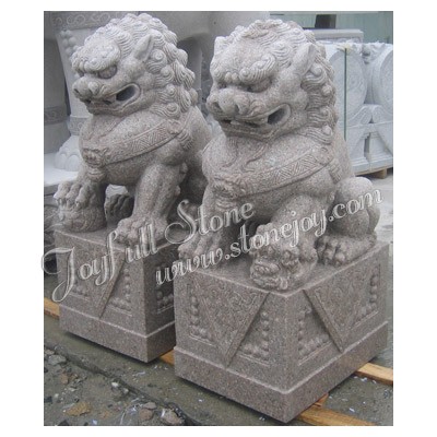 KQ-048, Granite Foo Dog, Temple lion statue