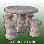 GT-051, Pink granite table set