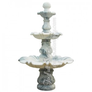 GF-023, 3 tiers white marble fountain