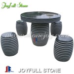 GT-457, Black stone granite table set